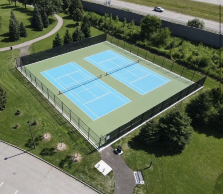 Sharon Hills Park tennis and pickleball courts in Sharon, East Gwillimbury, Ontario